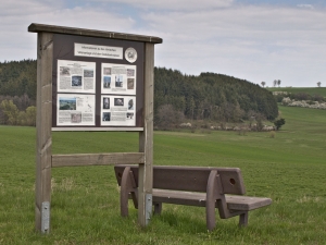 Schautafel am Grabungsgelände